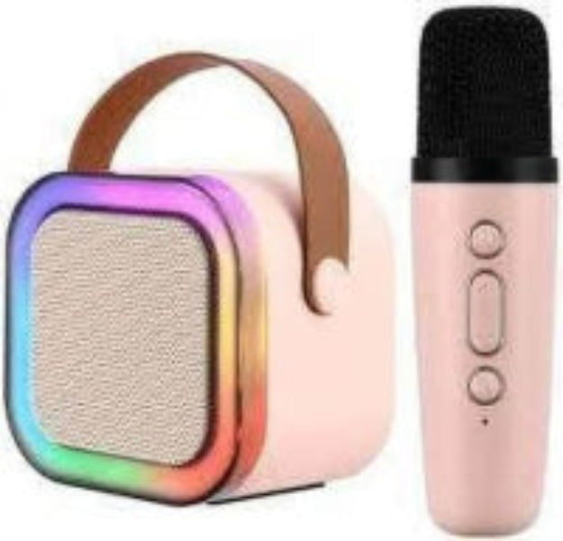 Portable Karaoke Speaker with Mic – Bluetooth Enabled