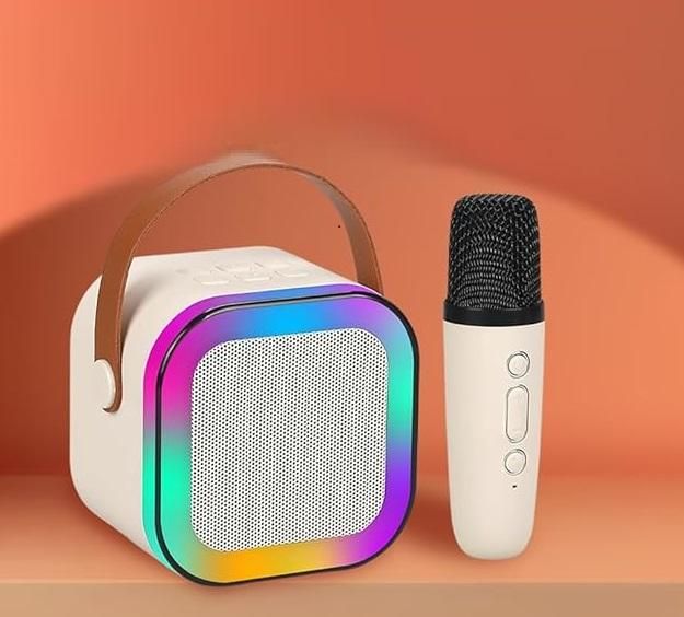Portable Karaoke Speaker with Mic – Bluetooth Enabled